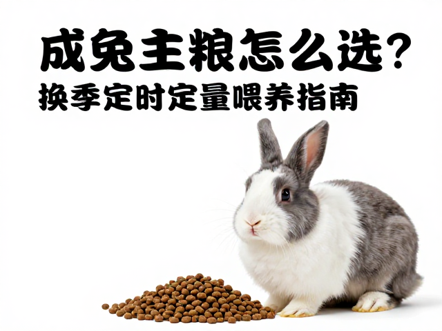 成兔主粮怎么选?换季定时定量喂养指南,呵护爱兔健康