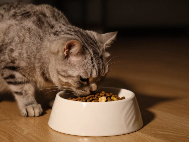 猫咪夜间活跃吃主粮?试试重型陶瓷食盆防翻倒