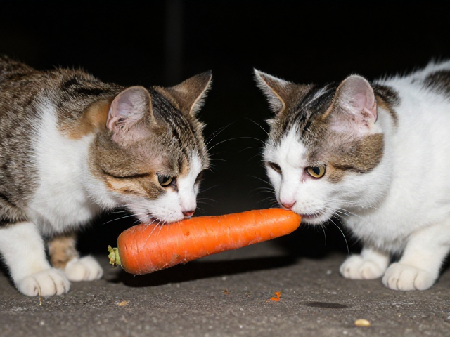 猫咪只喂胡萝卜会怎样?夜间活跃进食是求救还是挑食?