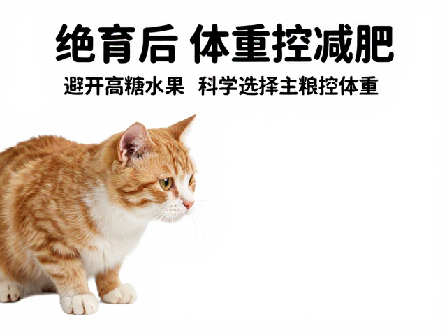 绝育后体重管理,避开高糖水果,科学选择主粮控体重