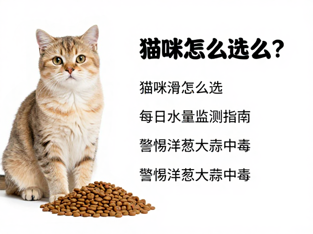 猫咪主粮怎么选？每日水量监测指南，警惕洋葱大蒜中毒