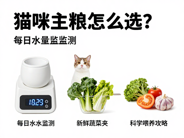 猫咪主粮怎么选？每日水量监测，新鲜蔬菜夹，科学喂养攻略