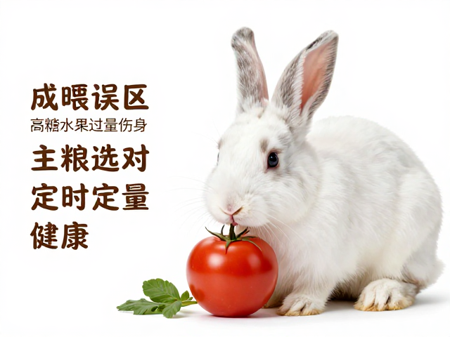 成兔喂食误区,高糖水果过量伤身,主粮选对,定时定量才健康