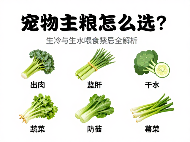 宠物主粮怎么选？生冷蔬菜与生水喂食禁忌全解析