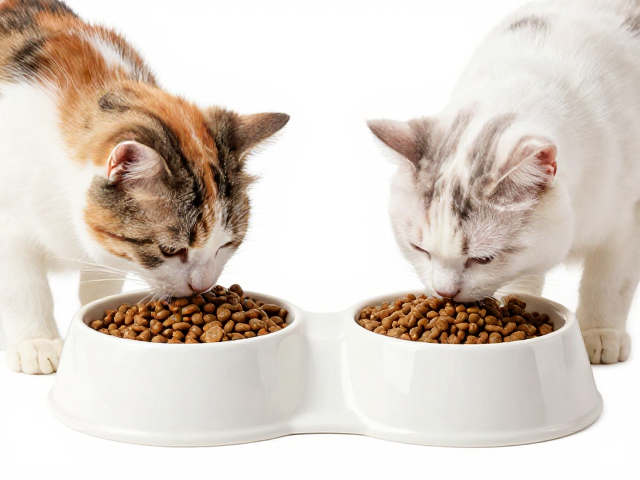 猫咪夜间活跃进食选什么主粮？搭配重型陶瓷食盆更卫生
