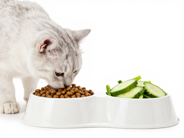 猫咪主粮怎么选?配重型陶瓷食盆与生冷蔬菜喂食指南