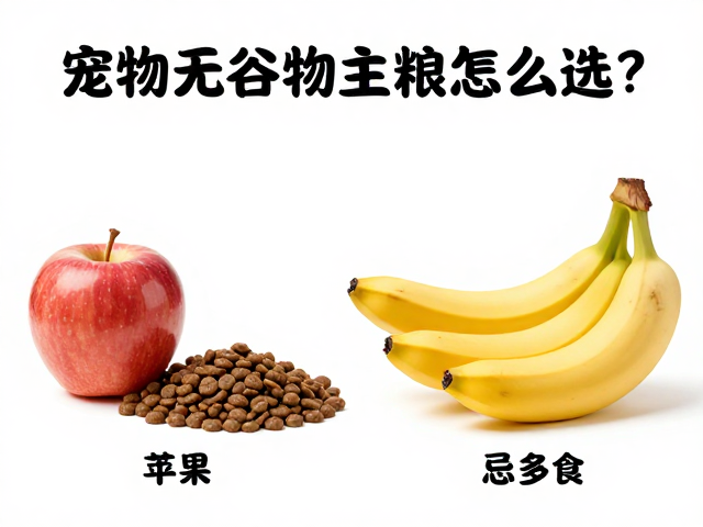 宠物无谷物主粮怎么选?苹果香蕉虽好忌多食
