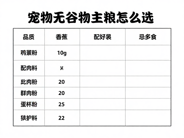 宠物无谷物主粮怎么选?苹果香蕉虽好忌多食