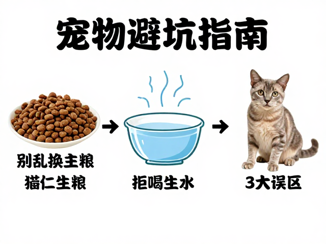 宠物避坑指南,别乱换主粮、拒喝生水,3大误区伤宠