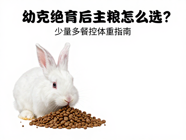 幼兔绝育后主粮怎么选?少量多餐控体重指南
