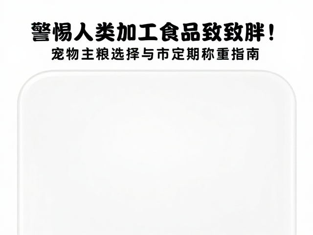 警惕人类加工食品致胖!宠物主粮选择与定期称重指南