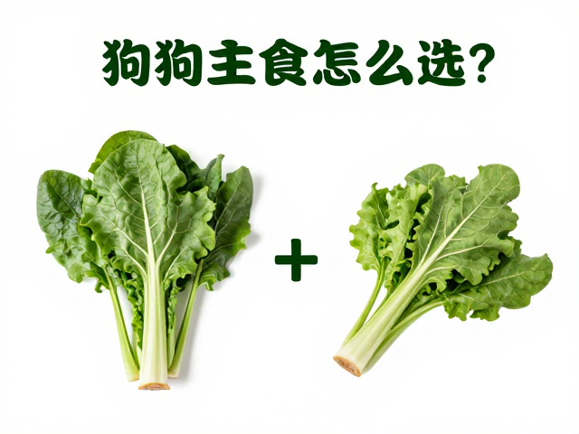 狗狗主食怎么选?深色绿叶菜搭配磨牙棒,科学喂养攻略