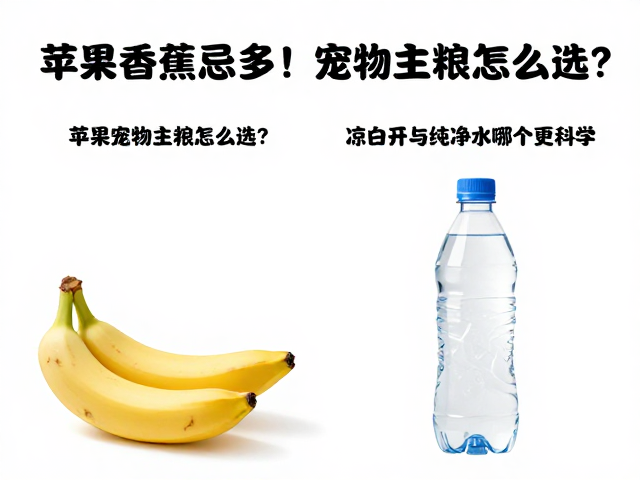 苹果香蕉忌多！宠物主粮怎么选？凉白开与纯净水哪个更科学