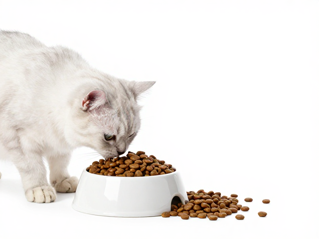 猫咪换粮攻略,主粮选择与逐步过渡,搭配重型陶瓷食盆防打翻