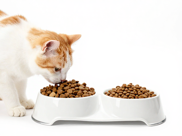 猫咪换粮攻略,主粮选择与逐步过渡,搭配重型陶瓷食盆防打翻