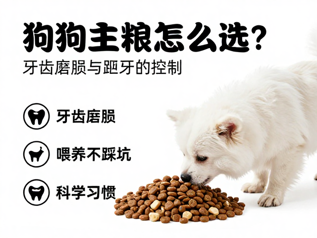 狗狗主粮怎么选？结合牙齿磨损与钙质均衡控制，科学喂养不踩坑