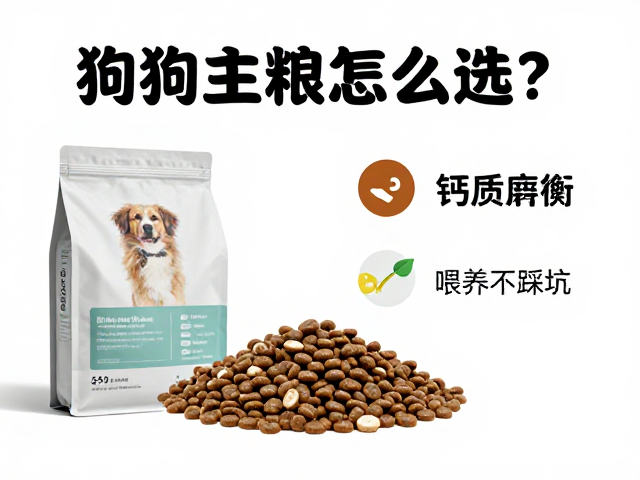狗狗主粮怎么选?结合牙齿磨损与钙质均衡控制,科学喂养不踩坑
