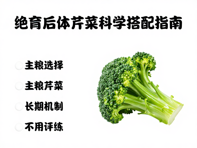 绝育后体重管理,主粮选择与西兰花芹菜的科学搭配指南