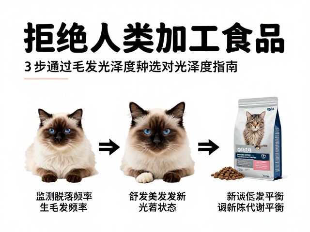 拒绝人类加工食品!3步通过毛发光泽度检查,选对宠物主粮指南