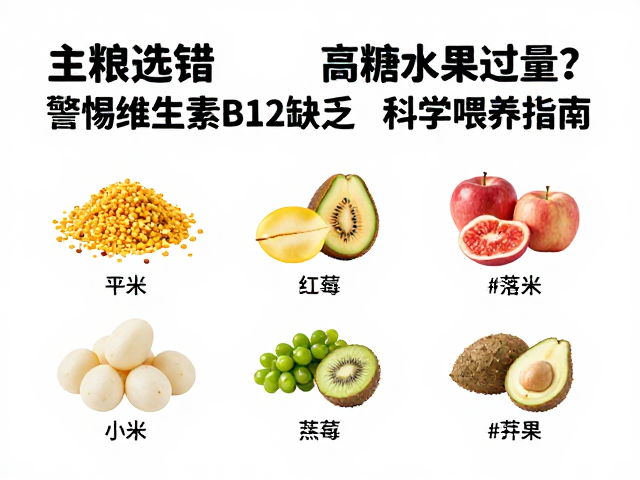 主粮选错,高糖水果过量?警惕维生素B12缺乏,科学喂养指南