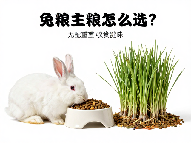 兔子主粮怎么选?搭配重型陶瓷食盆与无限牧草,打造健康饮食法