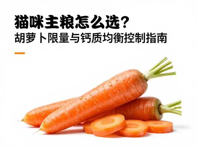 猫咪主粮怎么选？胡萝卜限量与钙质均衡控制指南