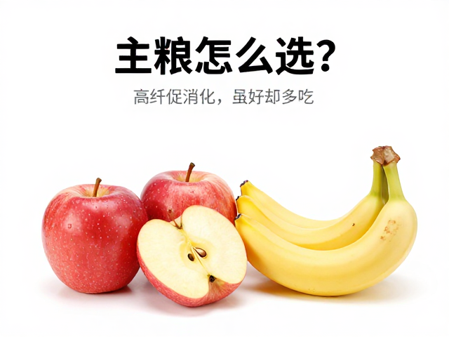 主粮怎么选?高纤促消化,苹果香蕉虽好却忌多吃