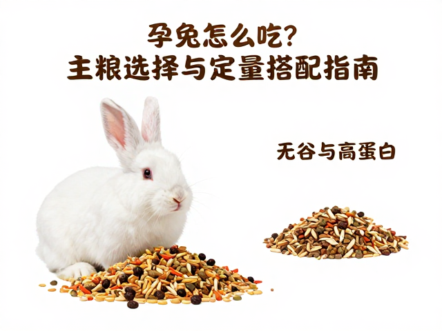 孕兔怎么吃?主粮选择与定量搭配指南,加强营养助发育