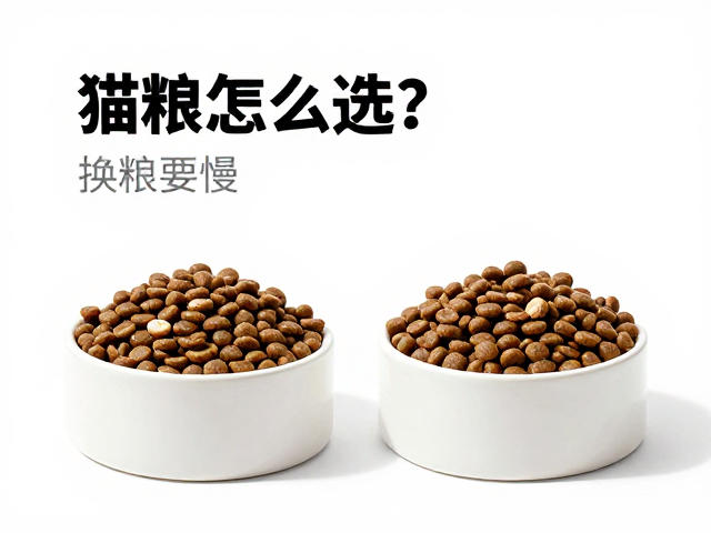 猫粮怎么选?换粮要慢,搭配重型陶瓷碗防黑头