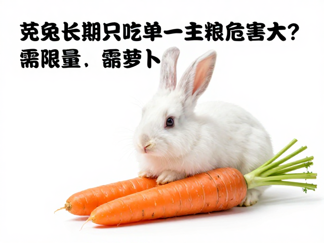 兔子长期只吃单一主粮危害大?胡萝卜需限量,科学搭配才健康