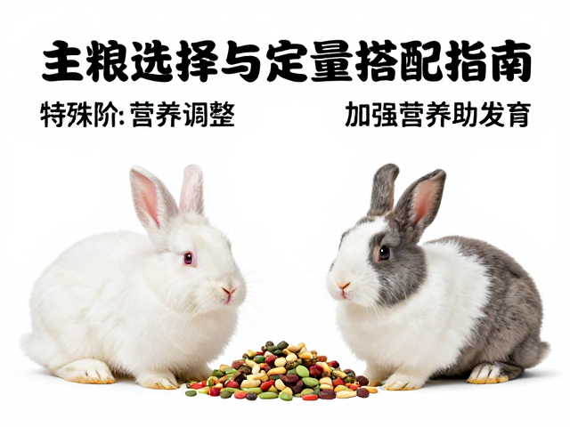 孕兔怎么吃?主粮选择与定量搭配指南,加强营养助发育