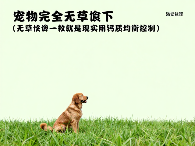宠物完全无草饮食下,如何通过主粮选择实现钙质均衡控制?
