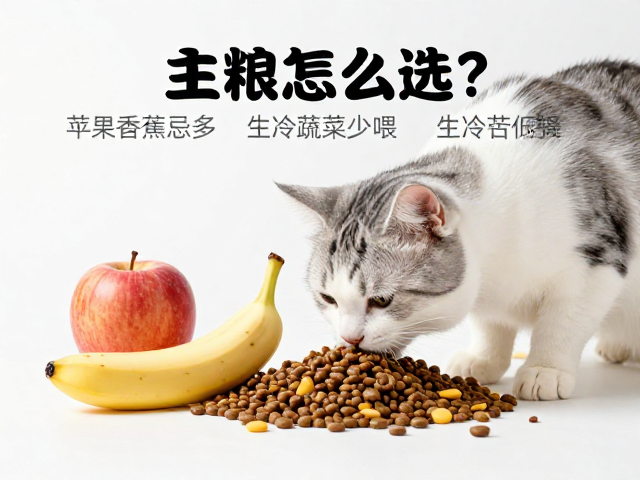 猫咪喂食禁忌,主粮怎么选?苹果香蕉忌多,生冷蔬菜少喂