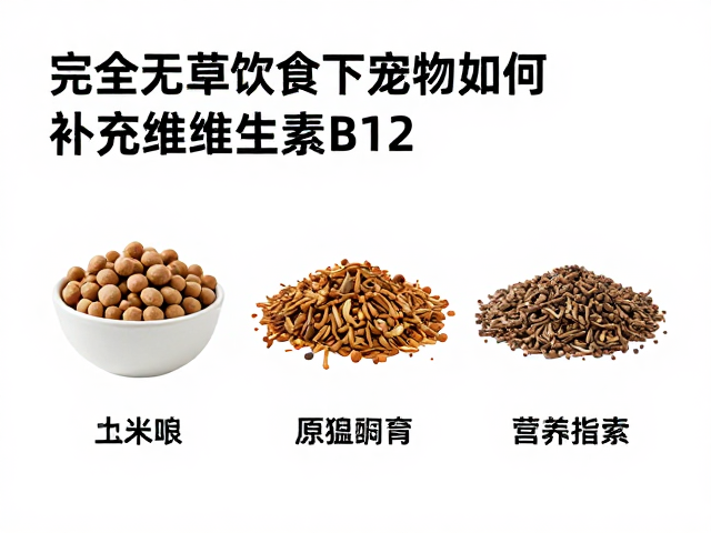 完全无草饮食下宠物如何补充维生素B12?主粮选择与营养指南