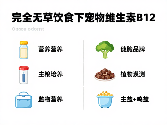 完全无草饮食下宠物如何补充维生素B12?主粮选择与营养指南