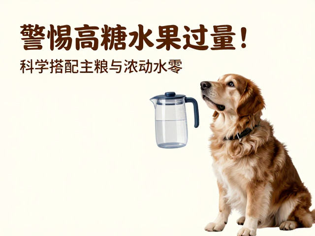 警惕高糖水果过量!科学搭配主粮与滚动水壶,守护宠物健康