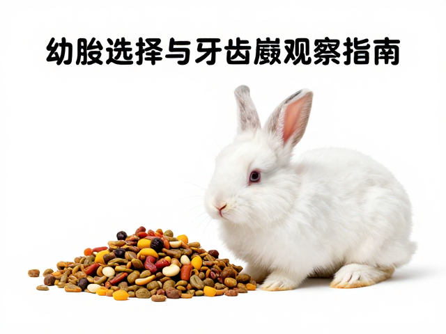 幼兔少量多餐，主粮选择与牙齿磨损观察指南