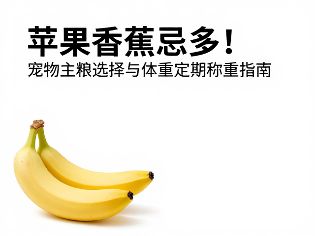 苹果香蕉忌多！宠物主粮选择与体重定期称重指南