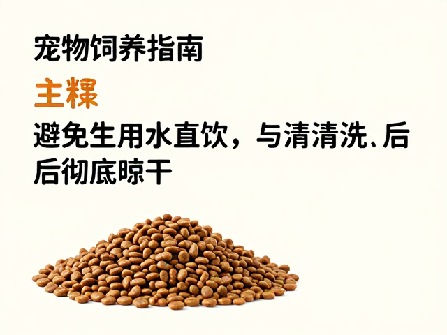 宠物饲养指南，主粮选择、避免生水直饮与清洗后彻底晾干