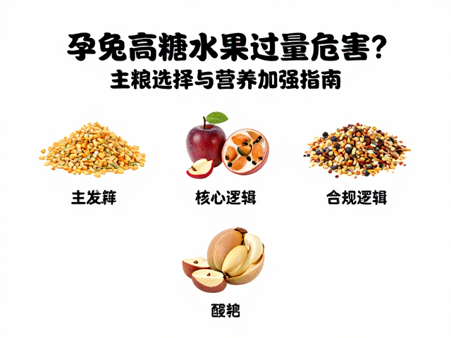 孕兔高糖水果过量危害?主粮选择与营养加强指南