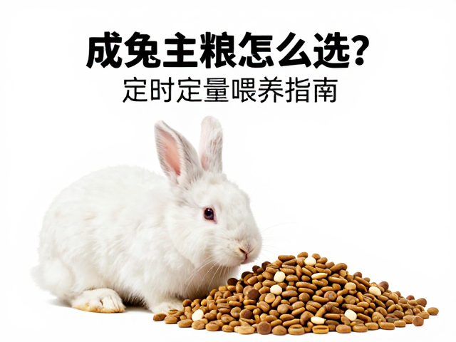 成兔主粮怎么选?益生菌调理肠胃,定时定量喂养指南