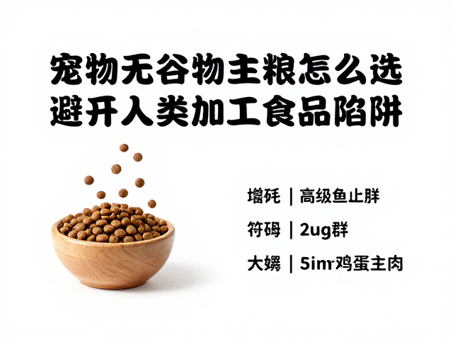 宠物无谷物主粮怎么选?避开人类加工食品陷阱