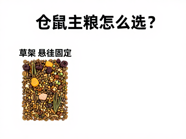 仓鼠主粮怎么选?钙质均衡,草架悬挂固定,养宠不踩坑