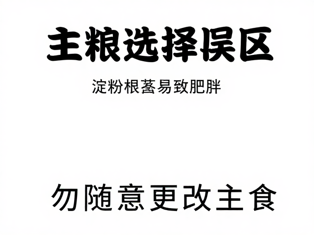 主粮选择误区,淀粉根茎过多易致肥胖,勿随意更改主食