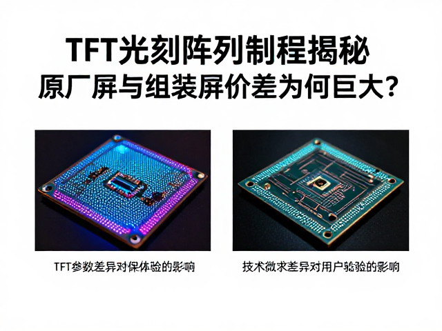 TFT光刻阵列制程揭秘,原厂屏与组装屏价差为何巨大?