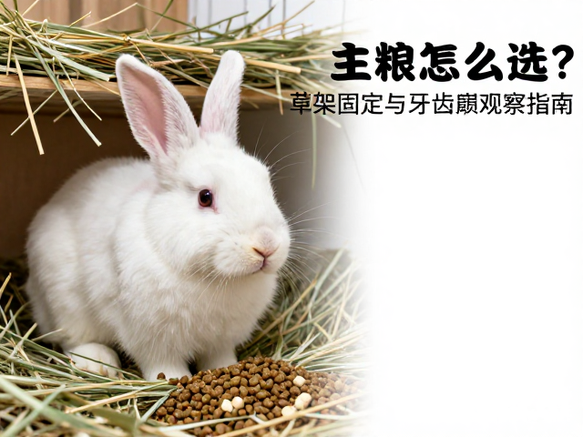 兔子主粮怎么选?草架固定与牙齿磨损观察指南