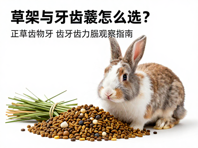 兔子主粮怎么选?草架固定与牙齿磨损观察指南