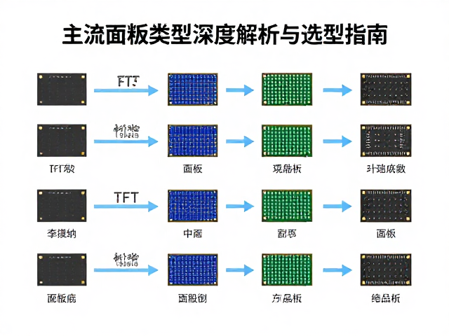 TFT阵列与液晶盒对比,主流面板类型深度解析与选型指南