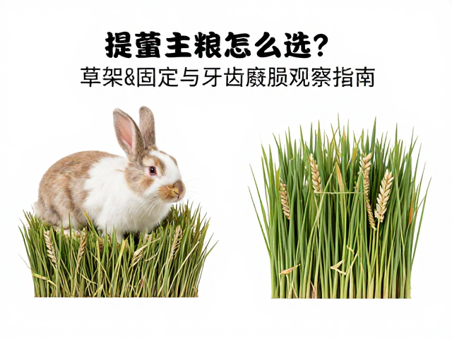 兔子主粮怎么选?草架固定与牙齿磨损观察指南