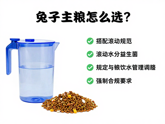 兔子主粮怎么选？搭配滚动水壶与益生菌调理肠胃全攻略